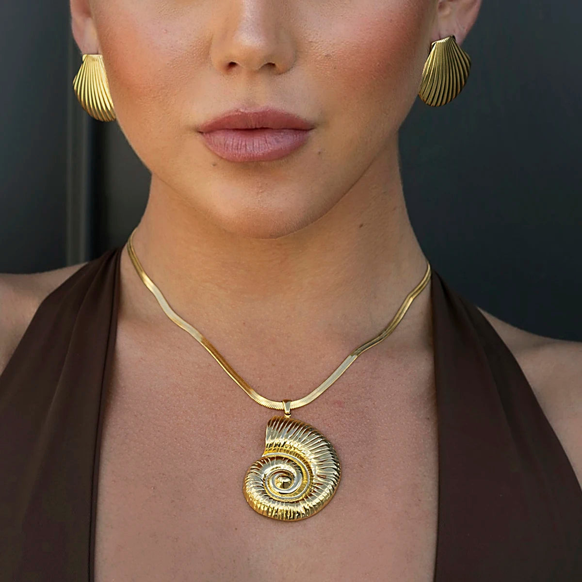 Concha Espiral Necklace
