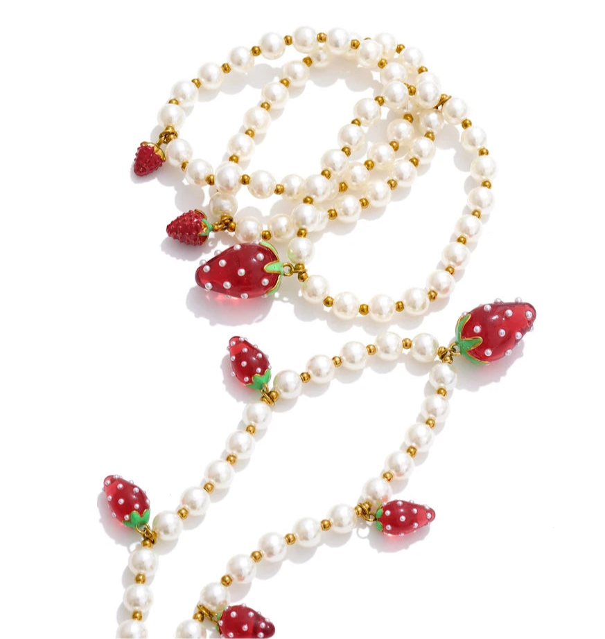 "Morangos com Açúcar" Necklace & Bracelet