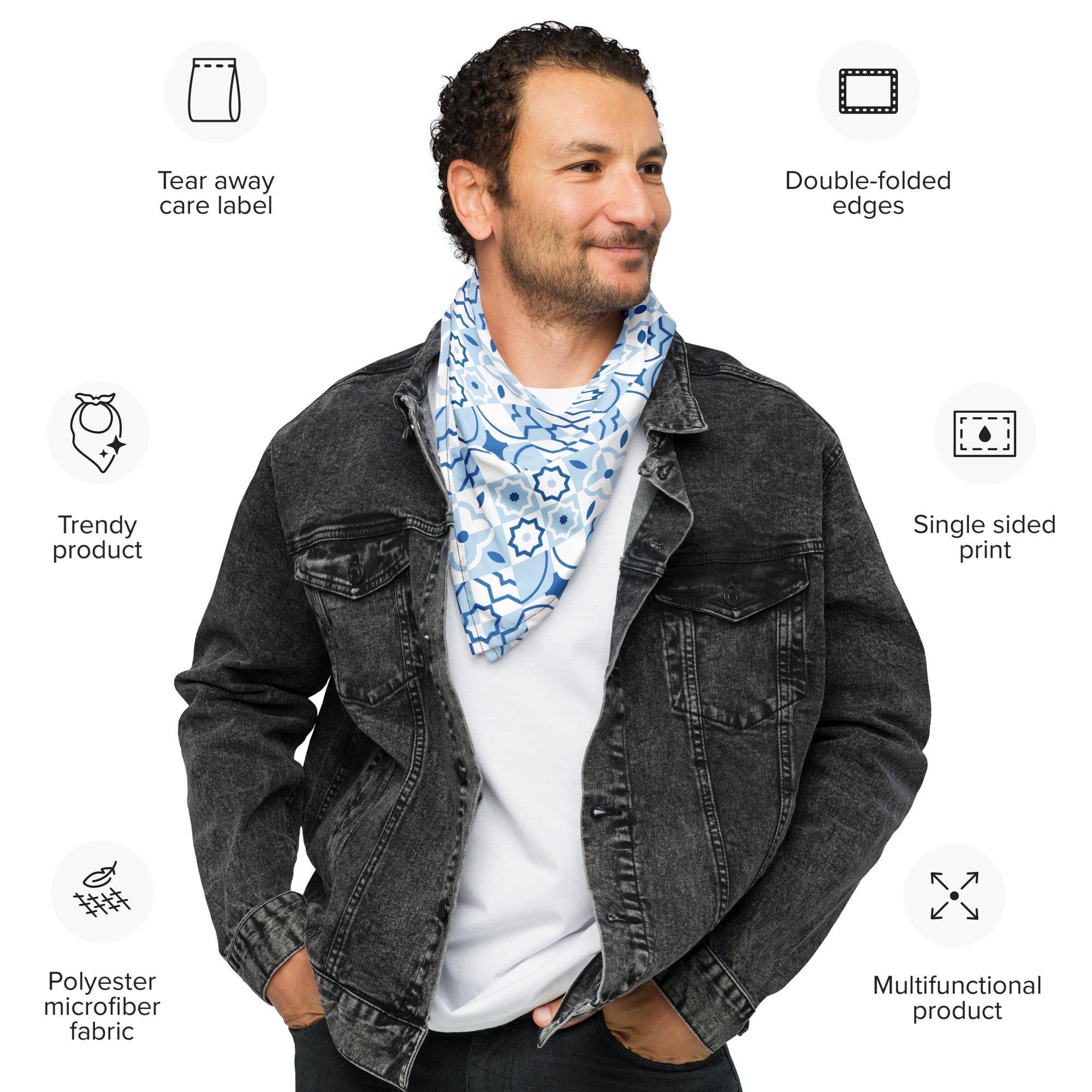 Tiles - All-over print bandana