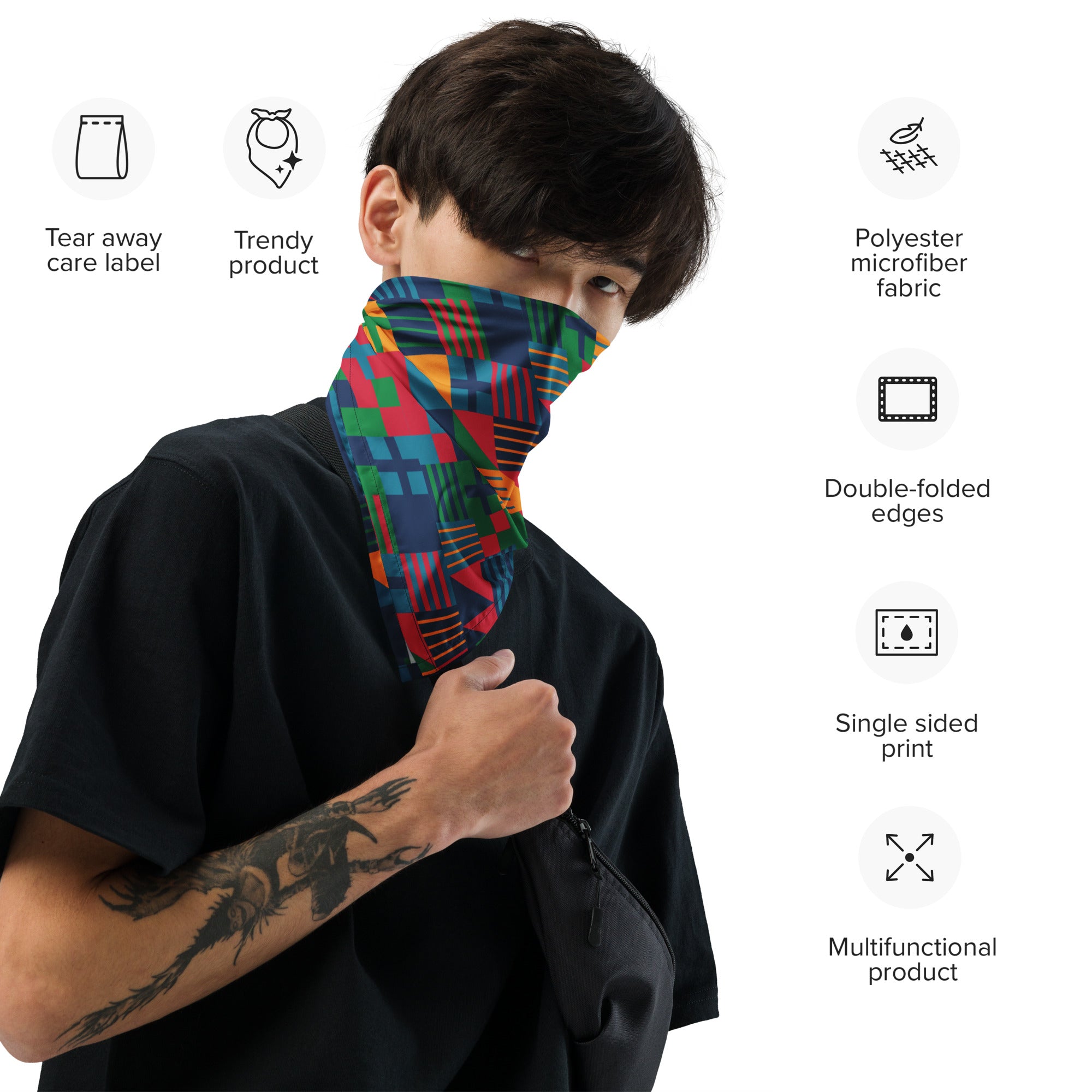 Pattern 1 - All-over print bandana