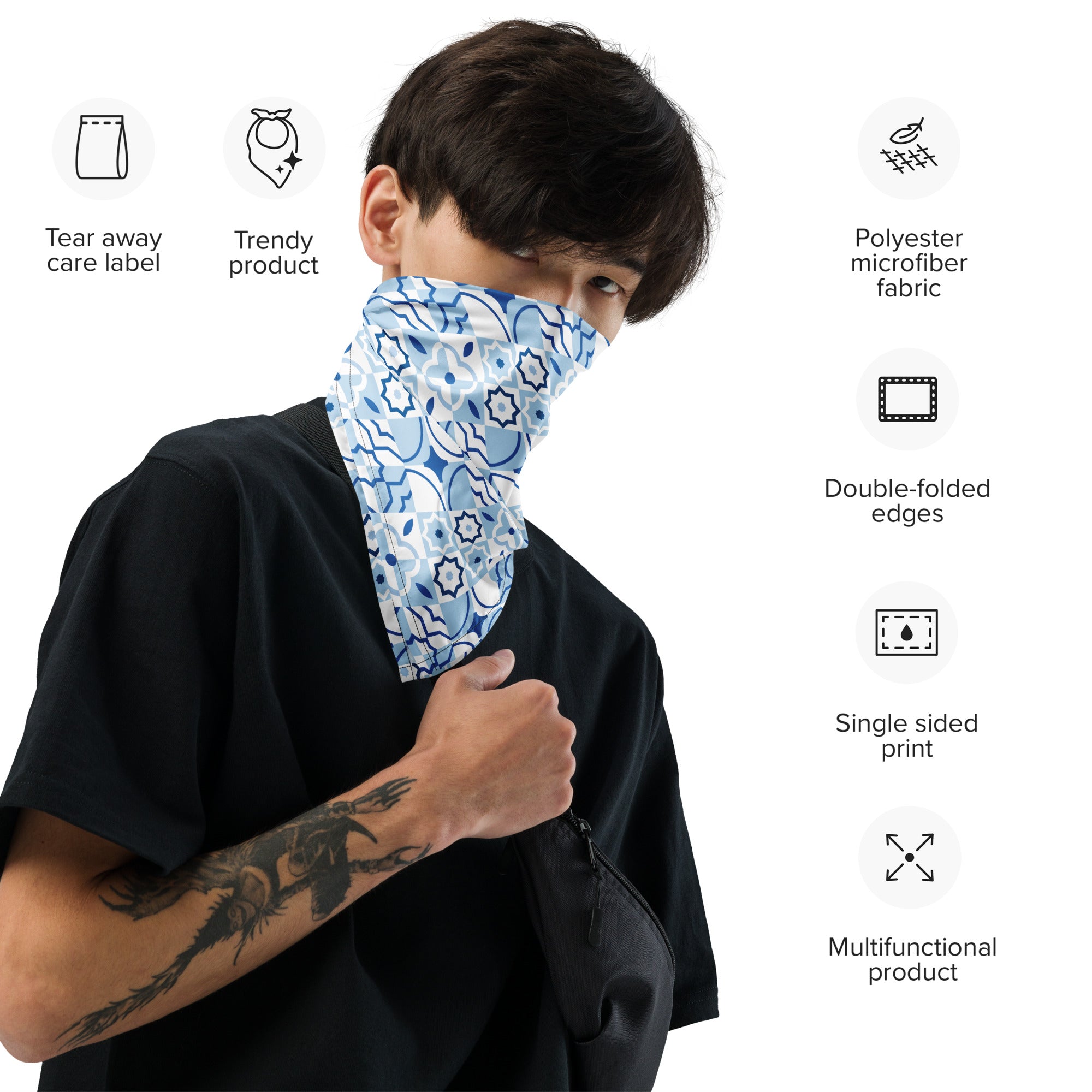 Tiles - All-over print bandana