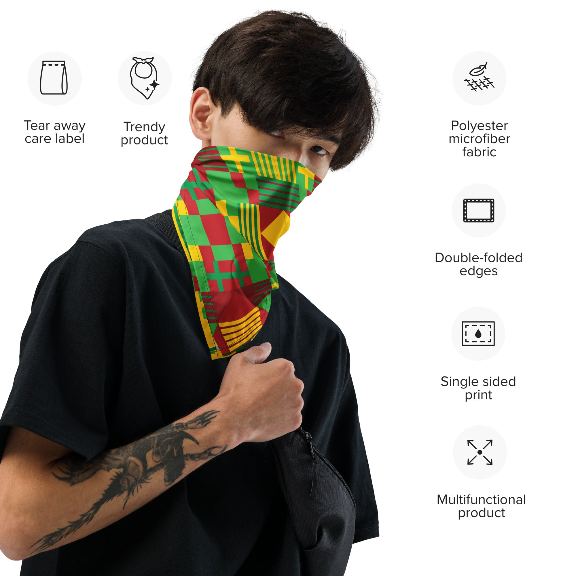 Pattern 2 - All-over print bandana