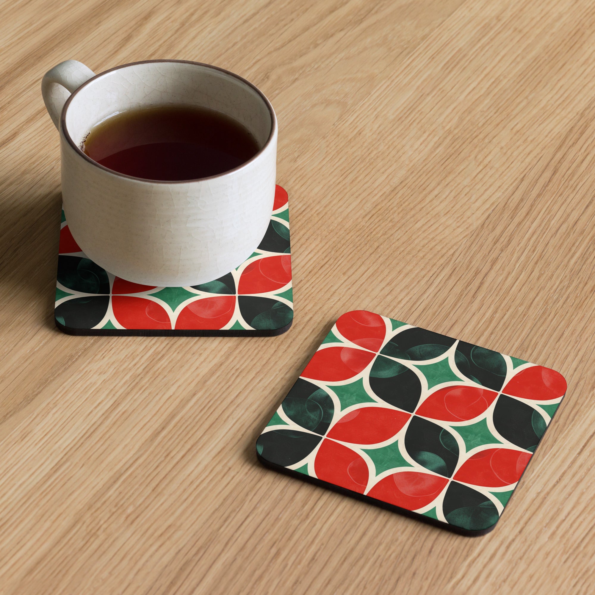 Pattern 1 Cork-back coaster