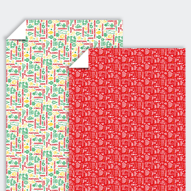 2 Rolls - Natal Portugal - Wrapping Paper / Papel de Embrulho (50x300cm) #1