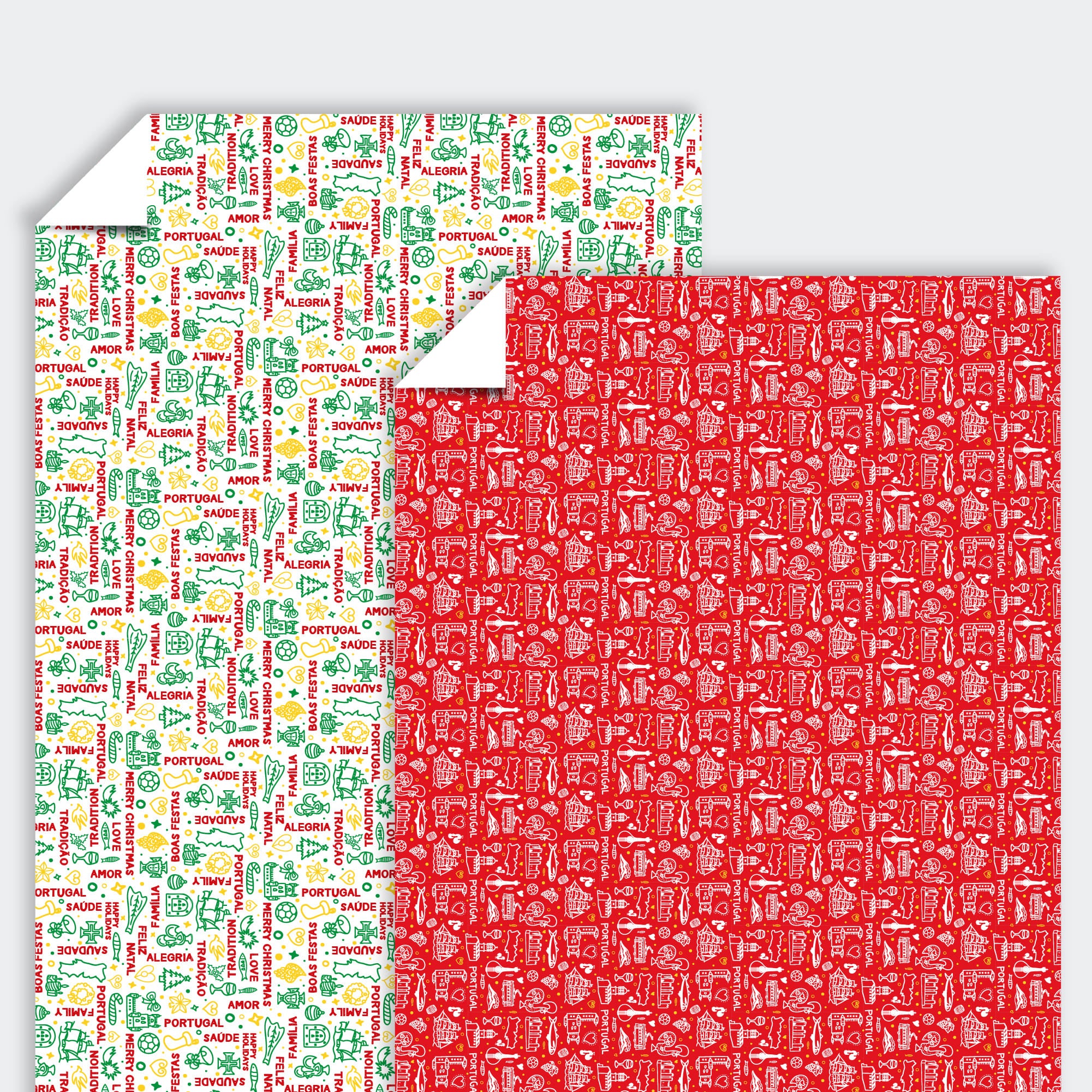 2 Rolls - Natal Portugal - Wrapping Paper / Papel de Embrulho (50x300cm) #1