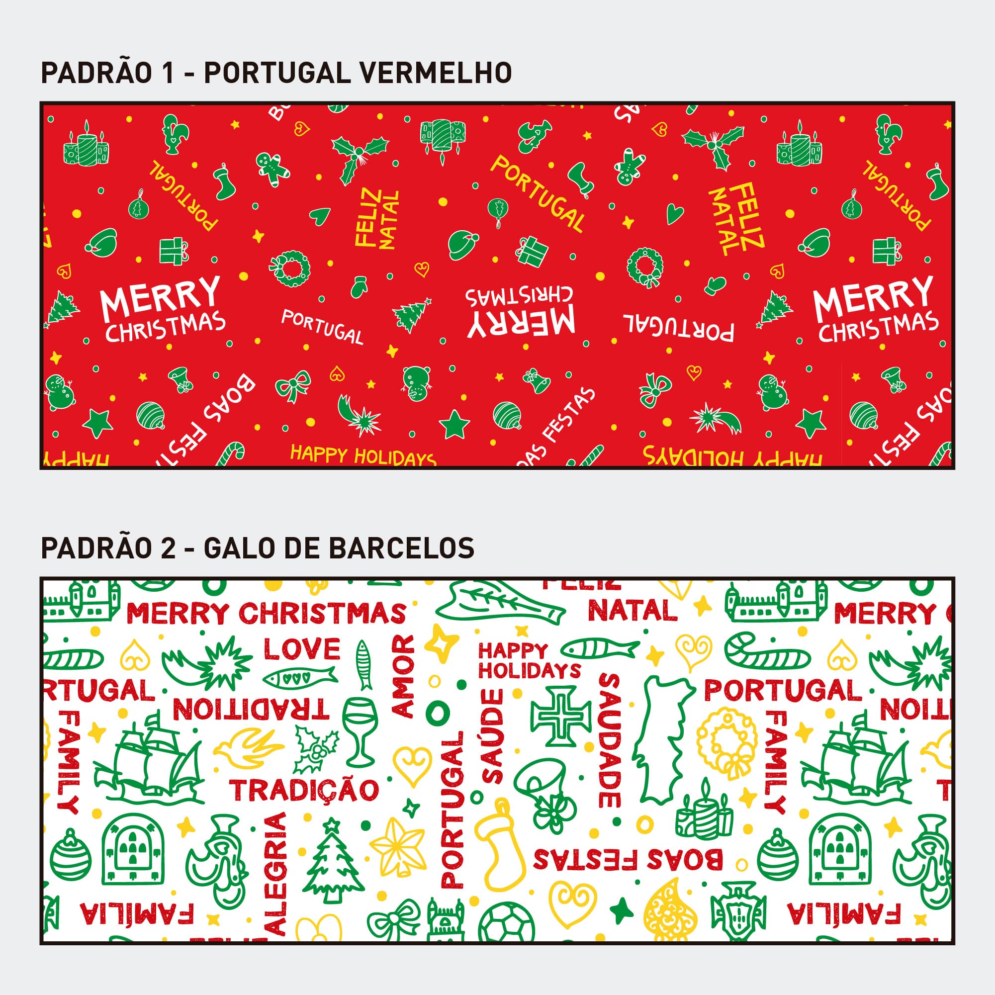 2 Rolls - Natal Portugal - Wrapping Paper / Papel de Embrulho (50x300cm) #1