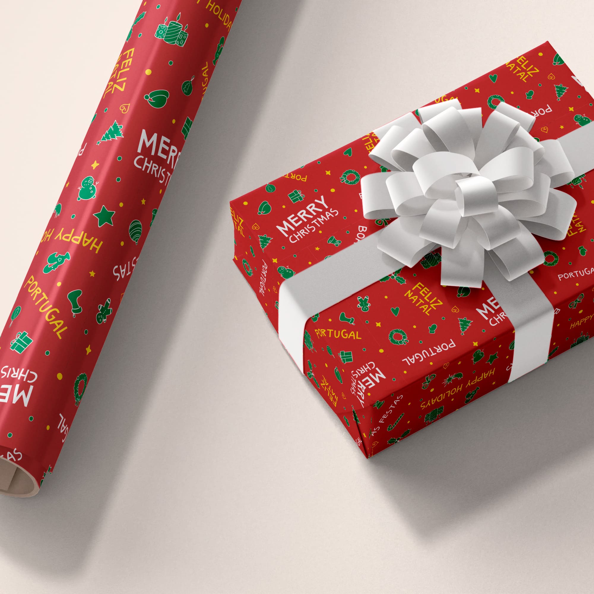 2 Rolls - Natal Portugal - Wrapping Paper / Papel de Embrulho (50x300cm) #1