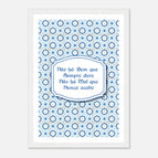 A4 21x29.7 cm / 8x12″ / White frame