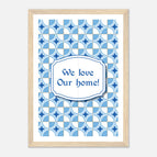 A4 21x29.7 cm / 8x12″ / Wood frame