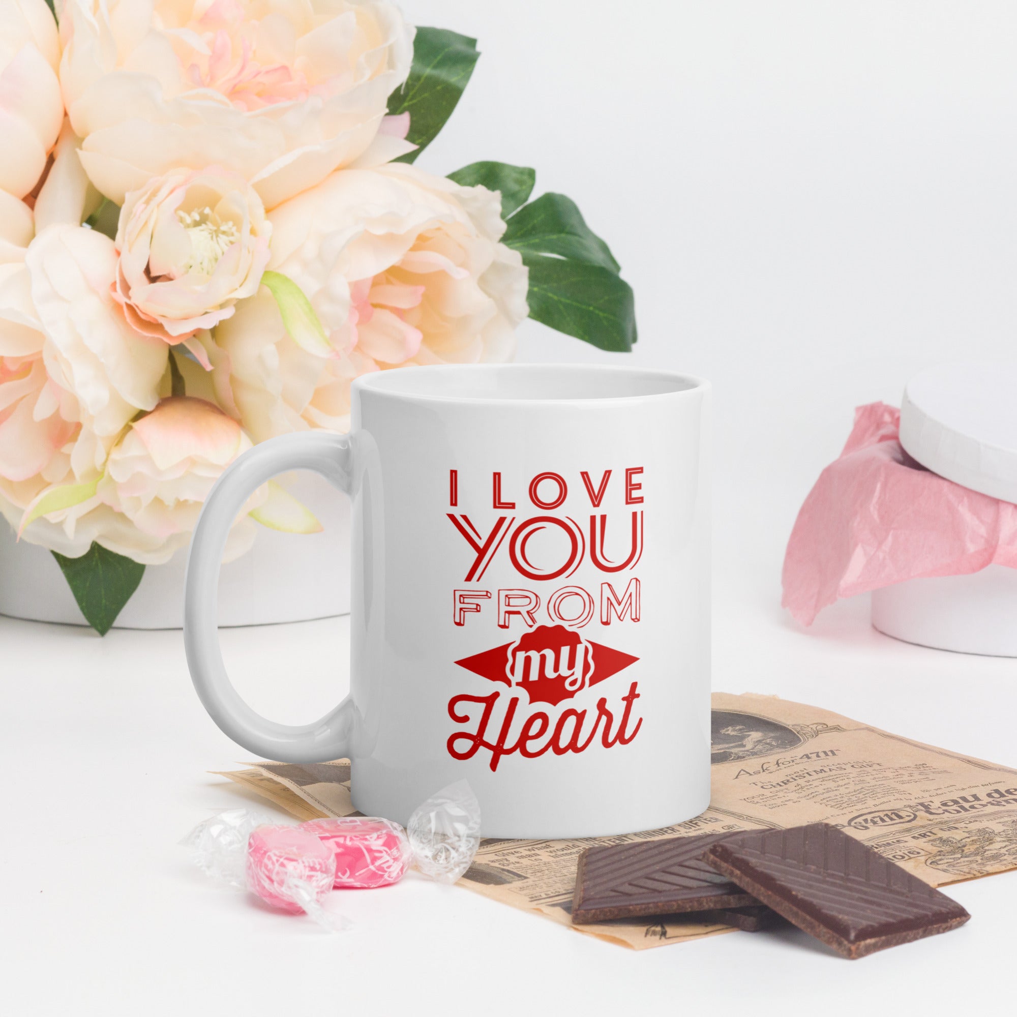 "I love you from my heart" Mug