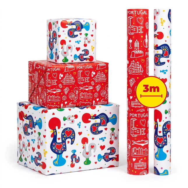 2 Rolls (PORTUGAL) - Wrapping Paper (50x300cm) #2