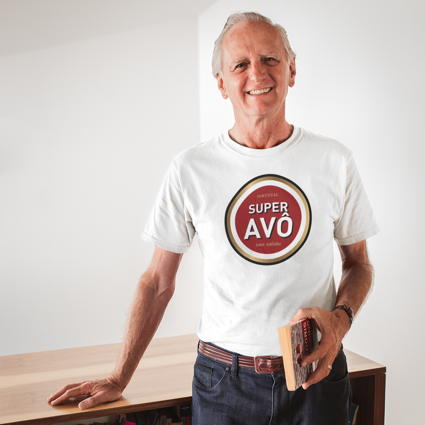 "Super Avô - Amor Autêntico" T-shirt