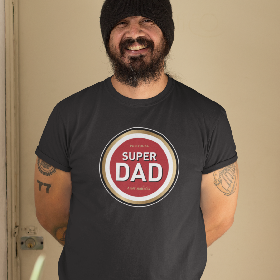 "Super Dad - Amor Autêntico" T-shirt