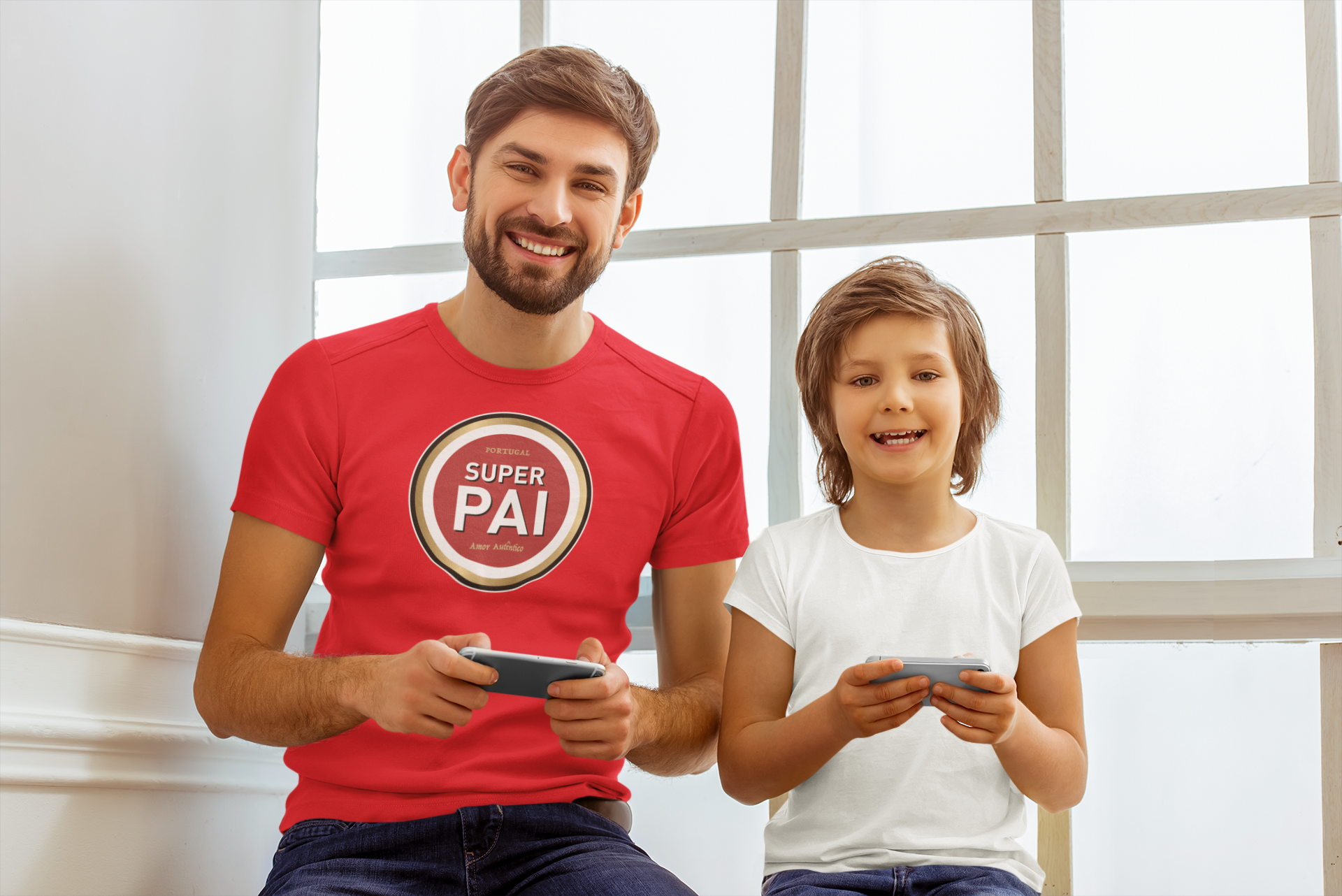 "Super Pai - Amor Autêntico" T-shirt