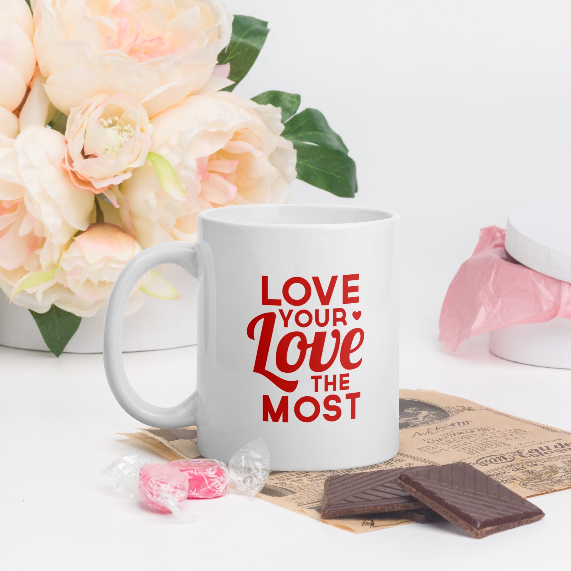 "Love you love the most" Mug